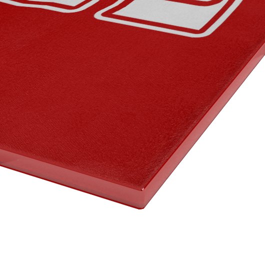 Planche À Découper Chi lettres blanches et rouges d'Omega d'Alphi (Coin)