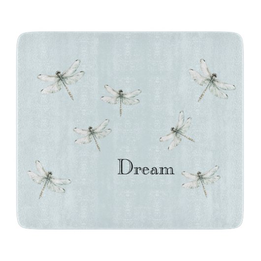 Planche À Découper Chic Blue Dragonfly Dream (Devant)