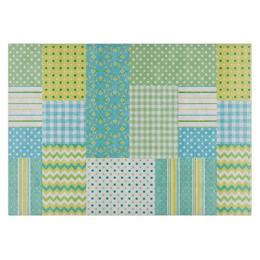 Planche À Découper Chic Cutboard : Daffodils, Faux-Patchwork (Devant)