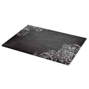 Planche À Découper chic poule chic chic chalkboard monogramme
