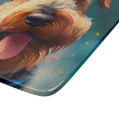 Planche À Découper Chien Airedale avec casquette d'anniversaire et ba (Coin)