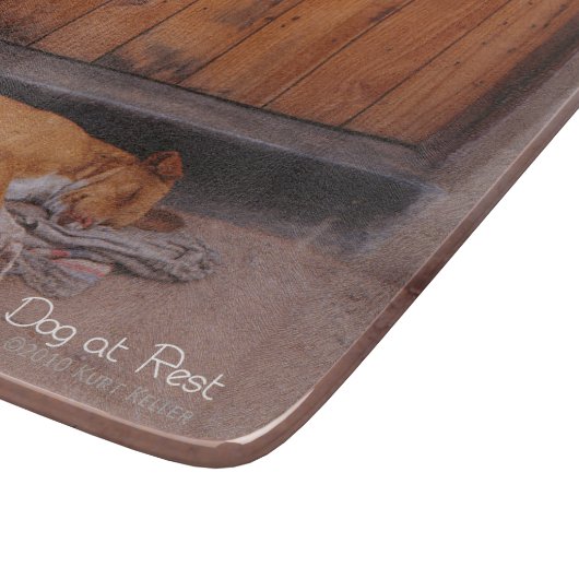 Planche À Découper Chien au repos (Coin)