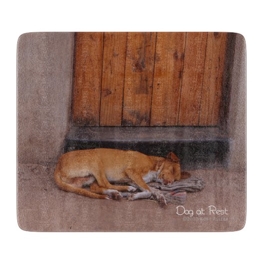 Planche À Découper Chien au repos (Devant)