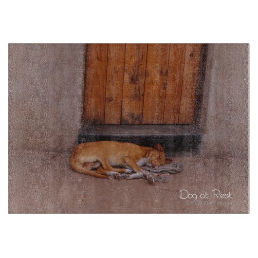 Planche À Découper Chien au repos (Devant)