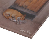 Planche À Découper Chien au repos (Coin)