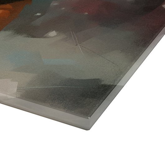 Planche À Découper Chien beagle à Noël de neige (Coin)