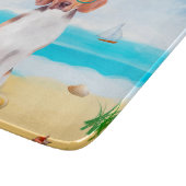 Planche À Découper Chien beagle Sur La Plage (Coin)