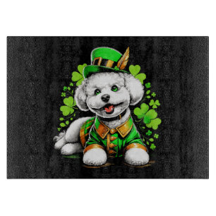 Planche À Découper Chien Bichon Frise Saint-Patrick