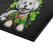 Planche À Découper Chien Bichon Frise Saint-Patrick (Coin)