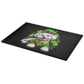 Planche À Découper Chien Bichon Frise Saint-Patrick (Coin)