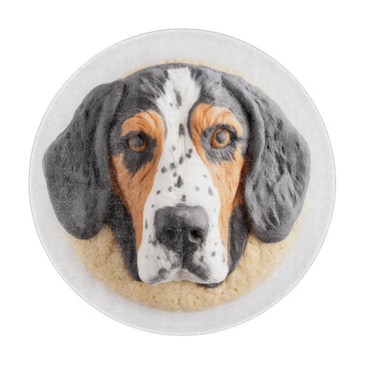 Planche À Découper Chien Bluetick Coonhound Inspiré 3D (Devant)