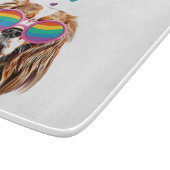 Planche À Découper Chien Cavalier King avec coeurs Saint-Valentin (Coin)