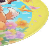Planche À Découper Chien chiot mignon (Coin)