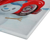 Planche À Découper Chien dalmate en livraison de Noël Camion Neige (Coin)