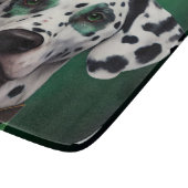 Planche À Découper Chien dalmate en tenue de la Saint Patrick (Coin)