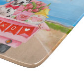 Planche À Découper Chien dalmate Saint Valentin Coeurs de Camion (Coin)