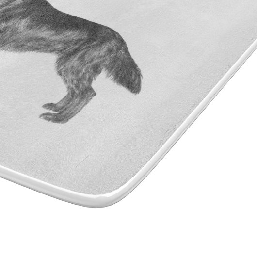 Planche À Découper Chien d'arrêt enduit plat (Coin)