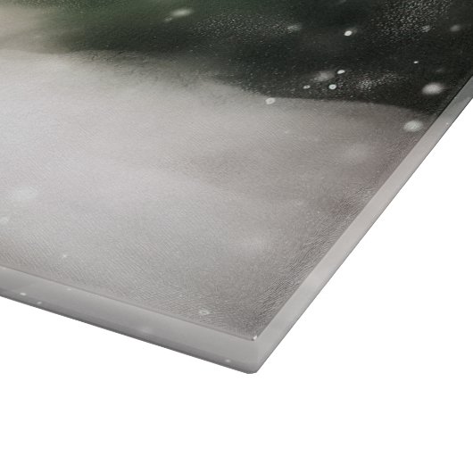 Planche À Découper Chien de boxe en Noël de neige (Coin)