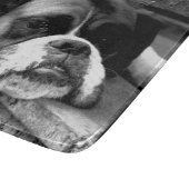 Planche À Découper Chien de boxe sur Windowsill cbcna (Coin)