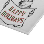 Planche À Découper Chien de Noël : Joyeuses fêtes ! (Coin)