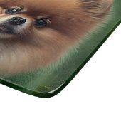 Planche À Découper Chien de Poméranie en tenue de jour St. Patrick (Coin)