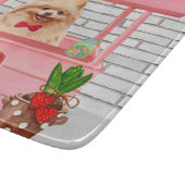 Planche À Découper Chien de Poméranie Valentine's Day Kissing Booth (Coin)