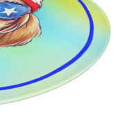 Planche À Découper Chien de sublimation du 4 juillet (Coin)