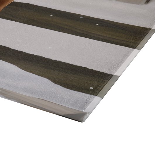 Planche À Découper Chien de Vizsla à Noël de neige (Coin)