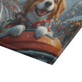 Planche À Découper Chien Épagneul Breton Noël (Coin)