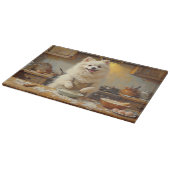 Planche À Découper Chien esquimau américain cuisine dans la cuisine (Coin)