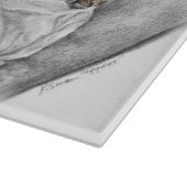 Planche À Découper Chien et chiot de Doberman (Coin)
