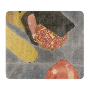 Planche à découper chien et grenade