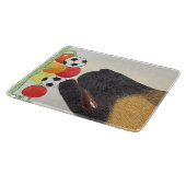 Planche à découper chien et tomates (Coin)