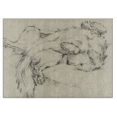 Planche À Découper Chien fatigué (Devant)