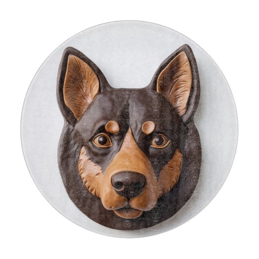 Planche À Découper Chien Kelpie Australien Inspiré 3D (Devant)
