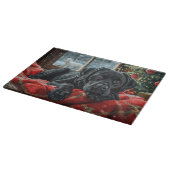Planche À Découper Chien Labrador noir de Noël festif (Coin)
