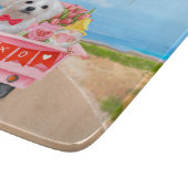 Planche À Découper Chien maltais Saint Valentin Camion (Coin)