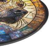 Planche À Découper Chien Mosaïque Coloré (Coin)