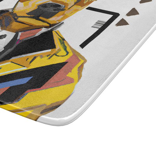 Planche À Découper Chien portant un costume : Art numérique (Coin)