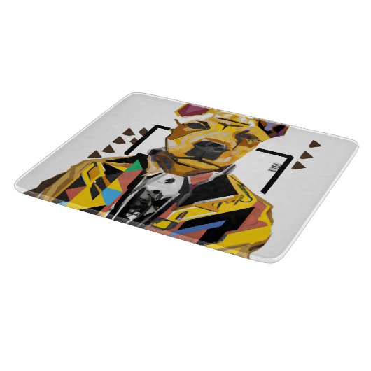 Planche À Découper Chien portant un costume : Art numérique (Coin)