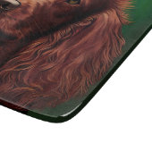 Planche À Découper Chien rouge irlandais en robe de fête de St. Patri (Coin)