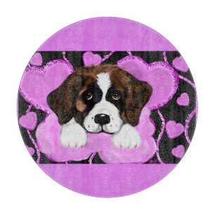 PLANCHE À DÉCOUPER CHIEN SAINT BERNARD 