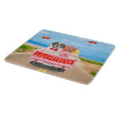 Planche À Découper Chien Saint-Bernard Camion de la Saint-Valentin Cœ (Coin)