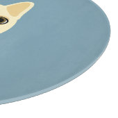 Planche À Découper Chien-taureaux français avec bleu-bowtie (Coin)