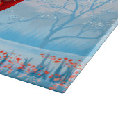 Planche À Découper Chien Weimaraner En Voiture Avec Le Père Noël (Coin)