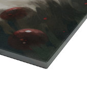 Planche À Découper Chien Yorkipod en Noël de neige (Coin)