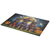 Planche À Découper Chiens bergers allemands Citrouille Halloween drôl (Coin)