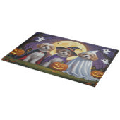 Planche À Découper Chiens de Coton De Tulear Citrouille Halloween Fun (Coin)