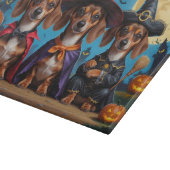 Planche À Découper Chiens de Dachshund Citrouille Halloween drôle (Coin)