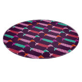 Planche À Découper Chiens de Dachshund : Motif mignon sans couture. (Coin)